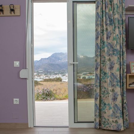 Studio Athena With Panoramic View Of Makrygialos Pilalimata Luaran gambar