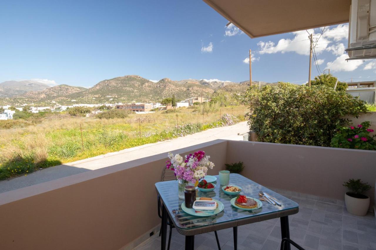 Studio Athena With Panoramic View Of Makrygialos Pilalimata Luaran gambar