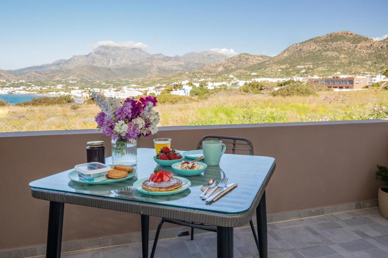 Studio Athena With Panoramic View Of Makrygialos Pilalimata Luaran gambar